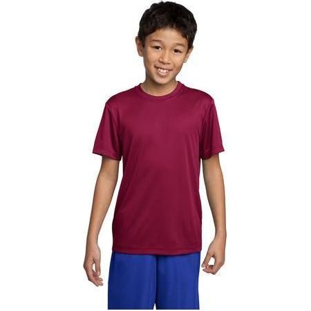 DRIEQUIP Youth Athletic All Sport Training Tee Shirts DRI-EQUIP X-Small Cardinal