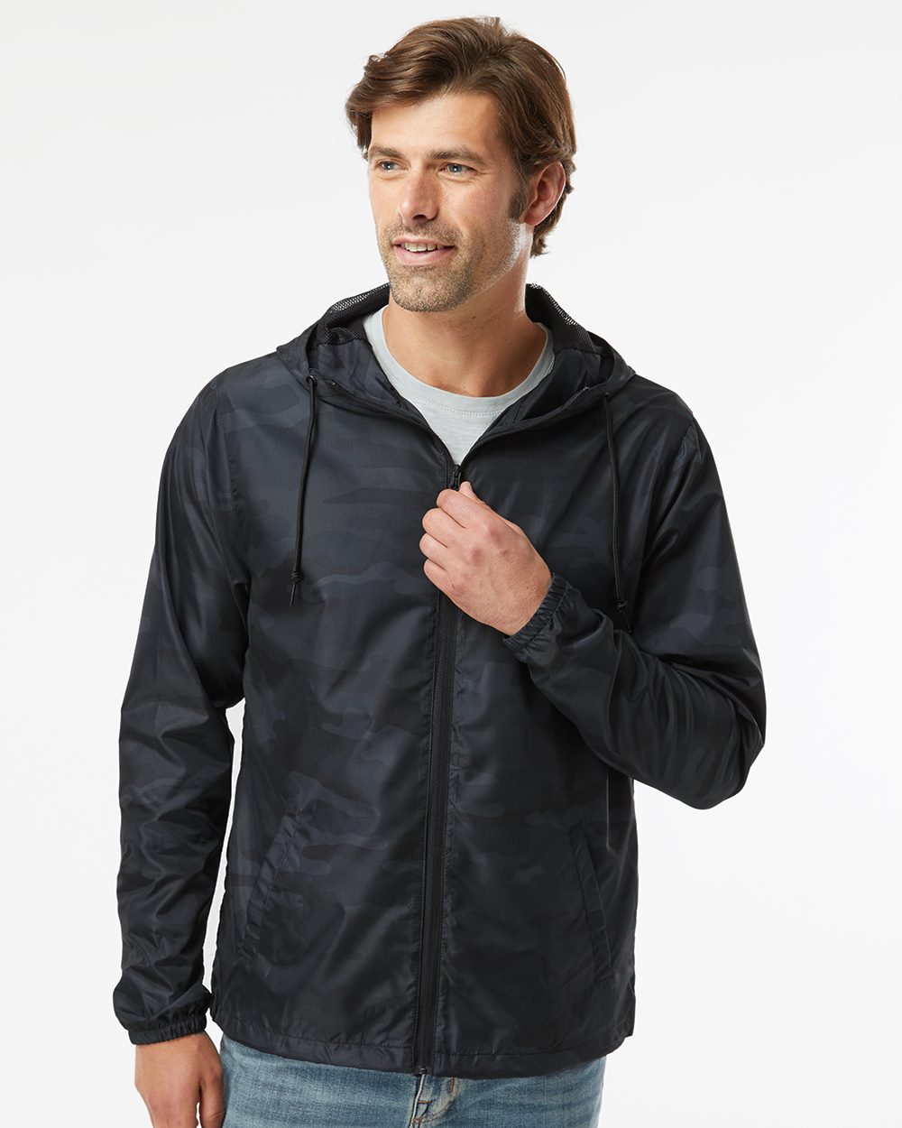 Independent Trading Co. EXP54LWZ Men's Lightweight Windbreaker Full-Zip Jacket | Wholesale Windbreaker
