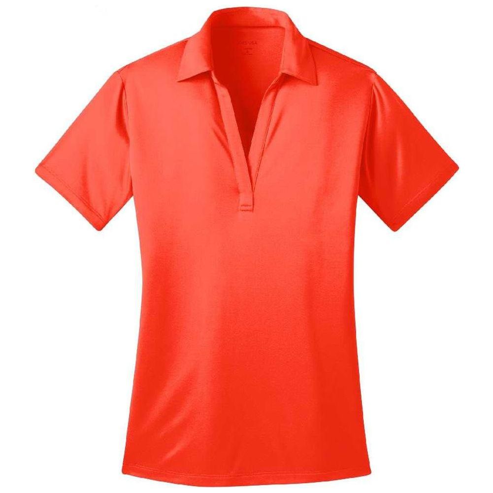 Ladies Silk Touch Performance Polo's in 16 Colors - Sizes XS-4XL-NeonOrange Joe's USA Neon Orange XS