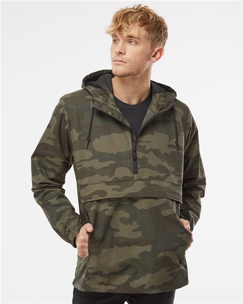 Independent Trading Co. Men's Nylon Anorak - Independent Trading Co. EXP94NAW