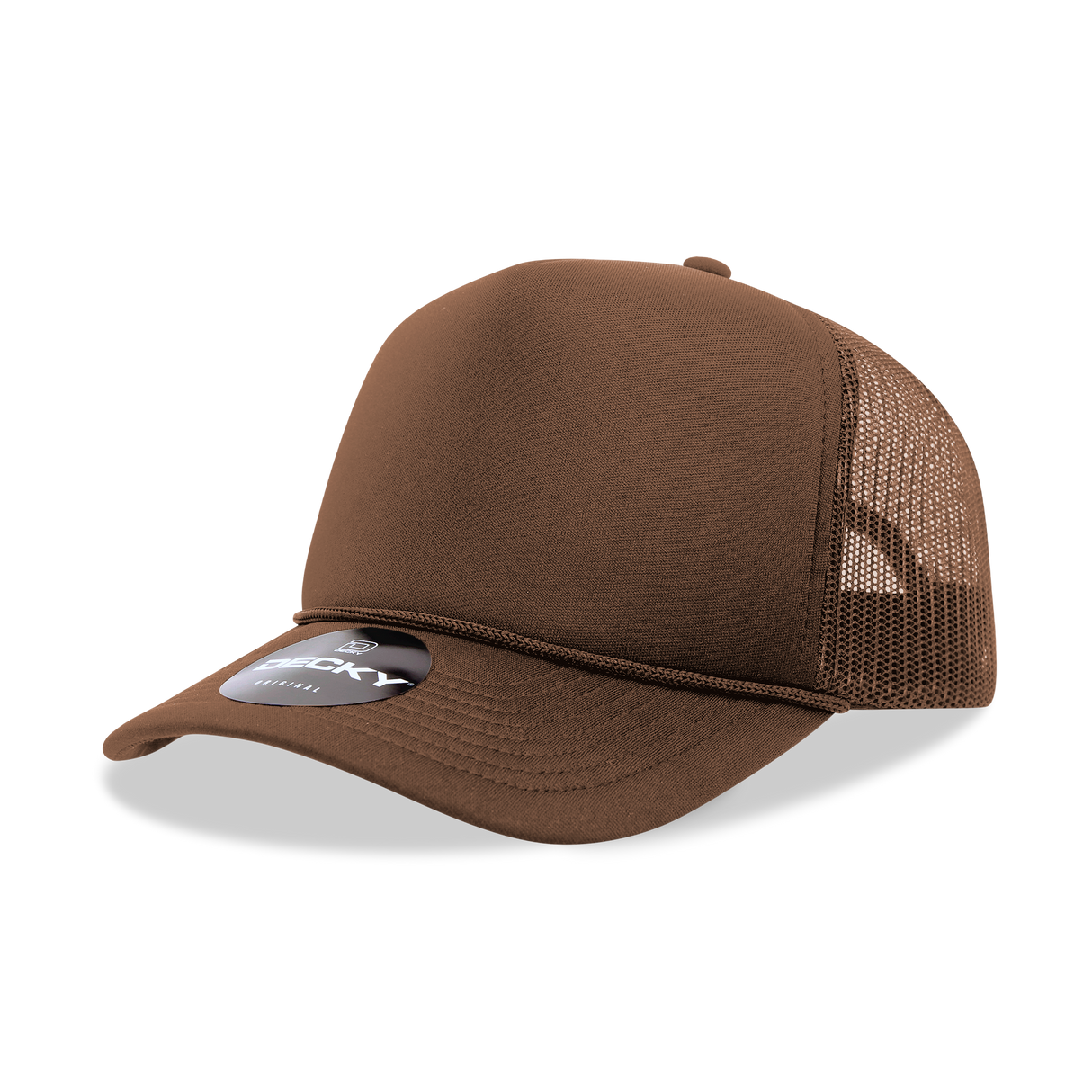 Decky 5 Panel Mid Profile Structured Foam Trucker | Decky 6025