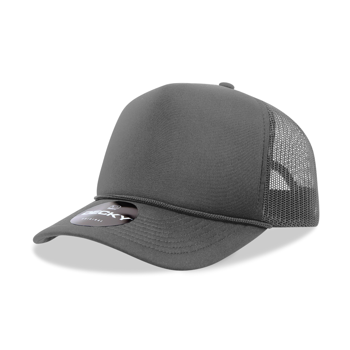 Decky 5 Panel Mid Profile Structured Foam Trucker | Decky 6025