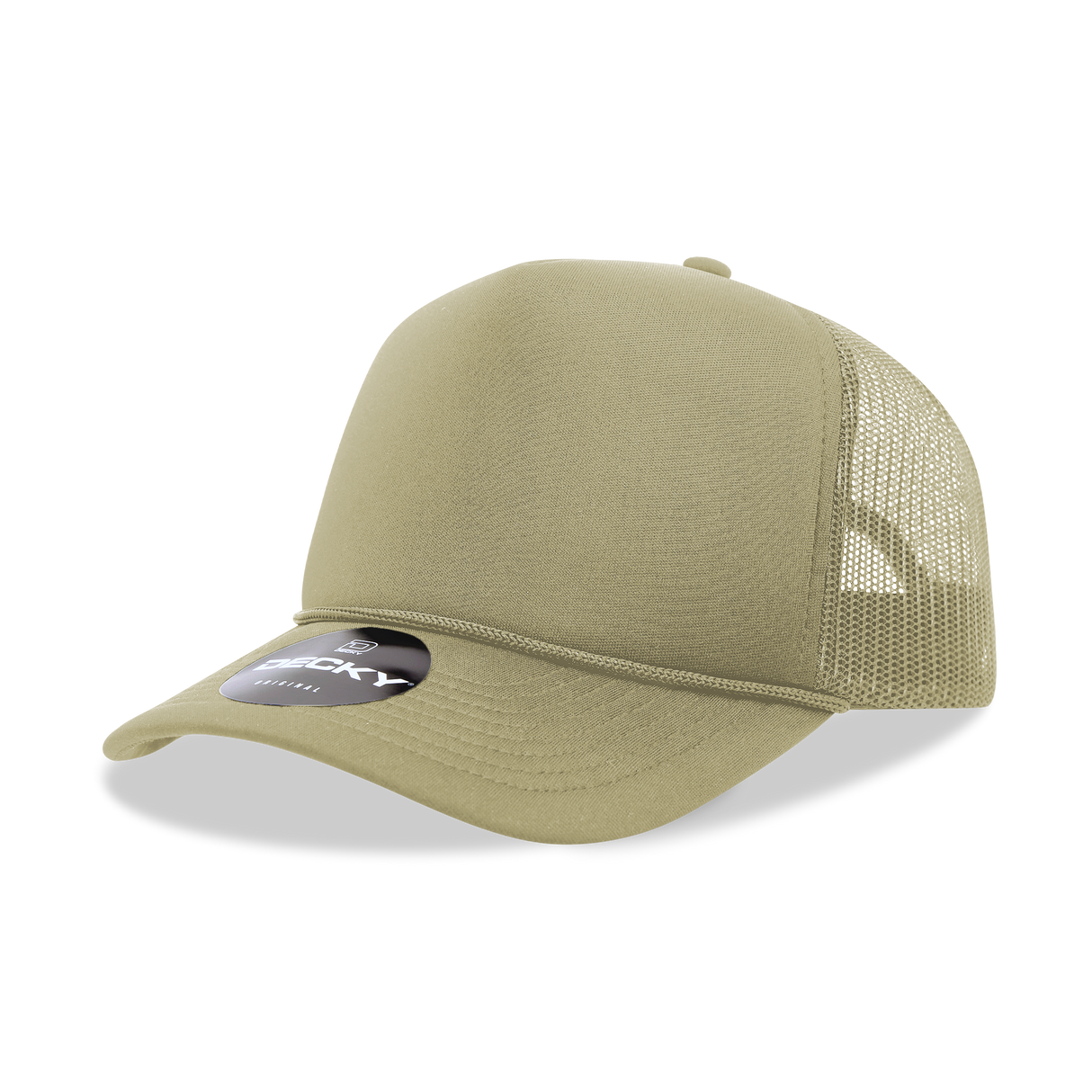 Decky 5 Panel Mid Profile Structured Foam Trucker | Decky 6025
