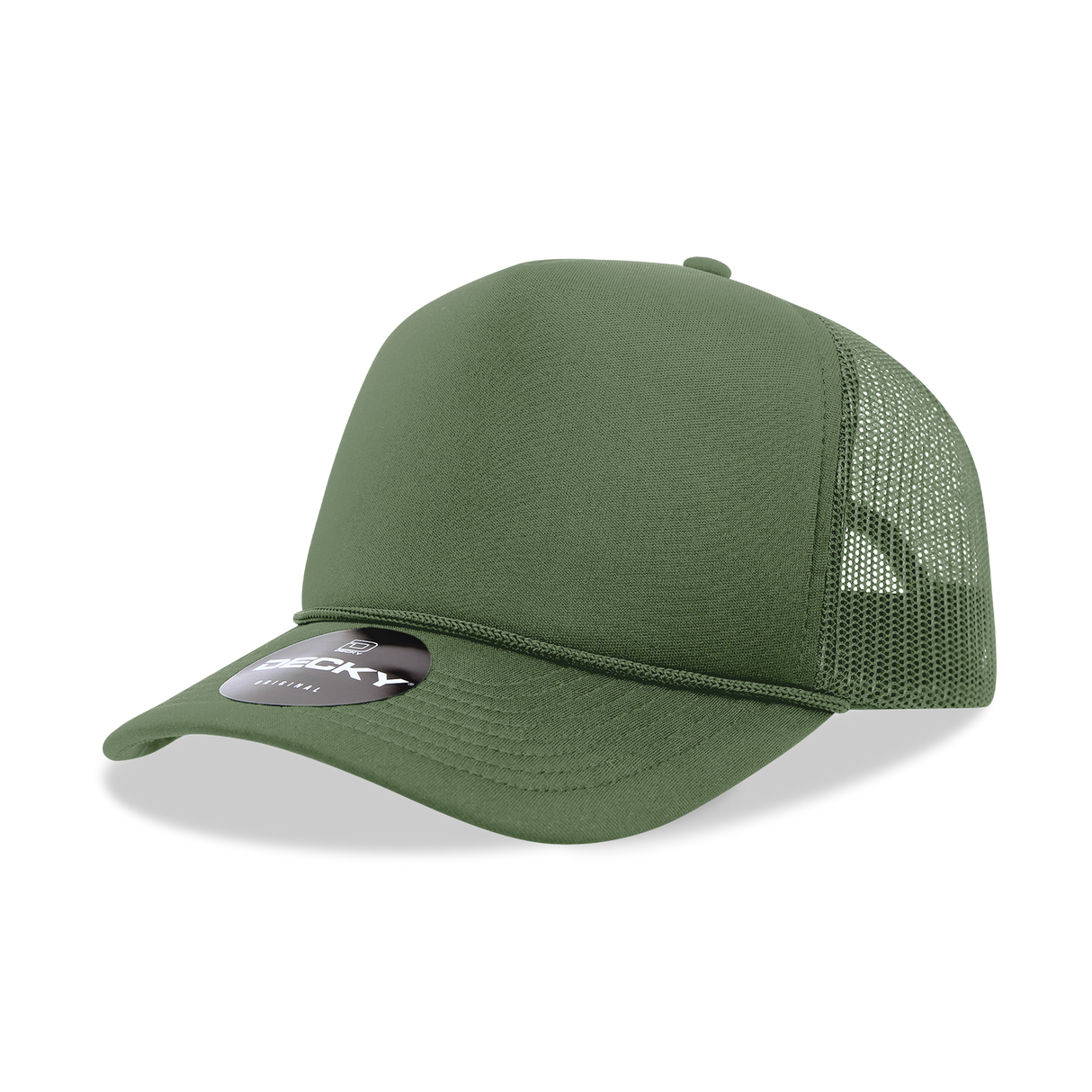 Decky 5 Panel Mid Profile Structured Foam Trucker | Decky 6025