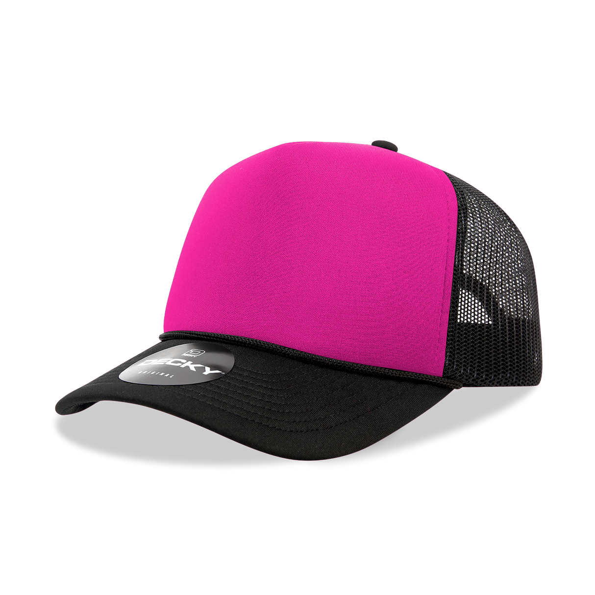 Decky 5 Panel Mid Profile Structured Foam Trucker | Decky 6025