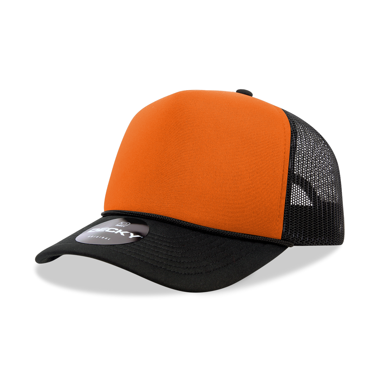 Decky 5 Panel Mid Profile Structured Foam Trucker | Decky 6025