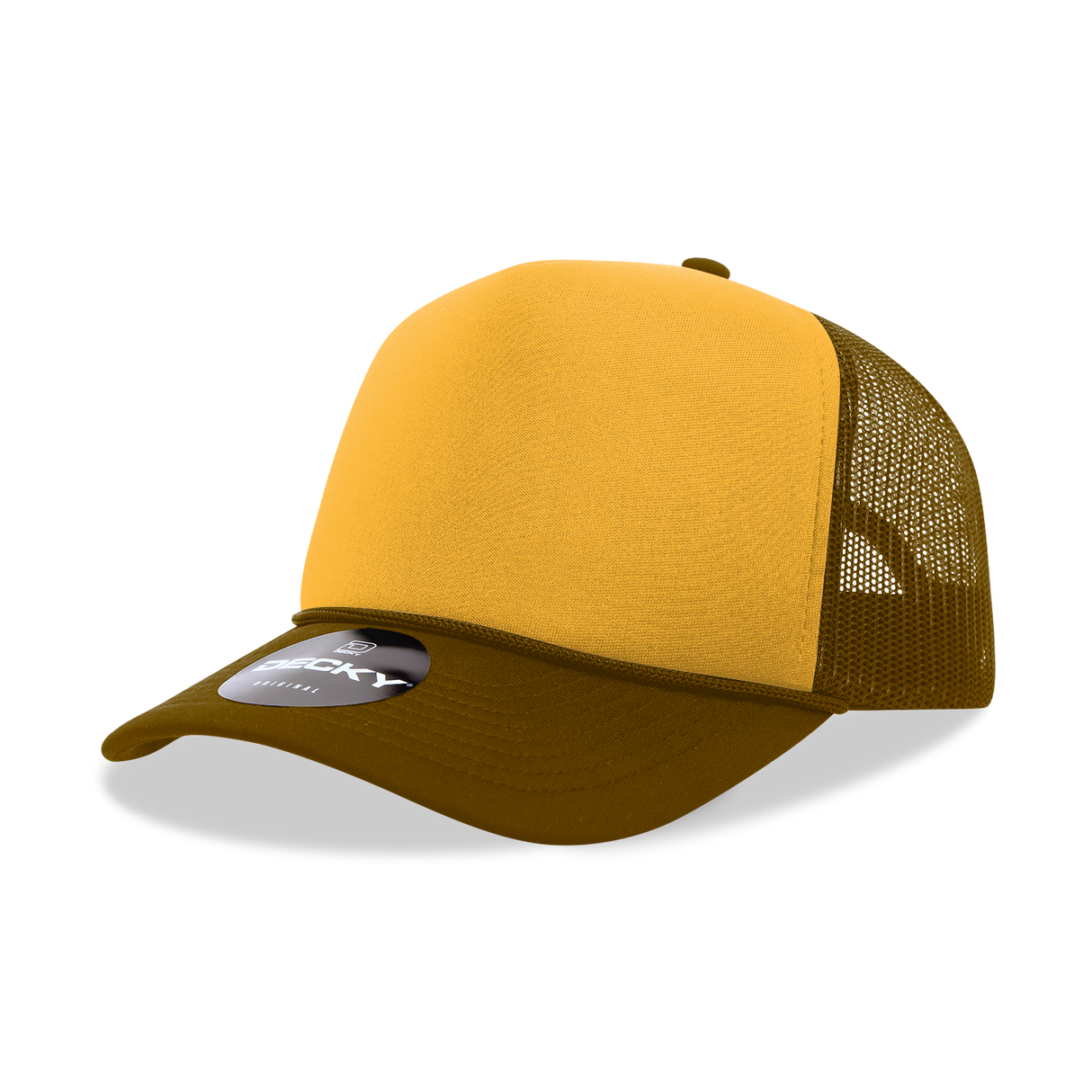 Decky 5 Panel Mid Profile Structured Foam Trucker | Decky 6025