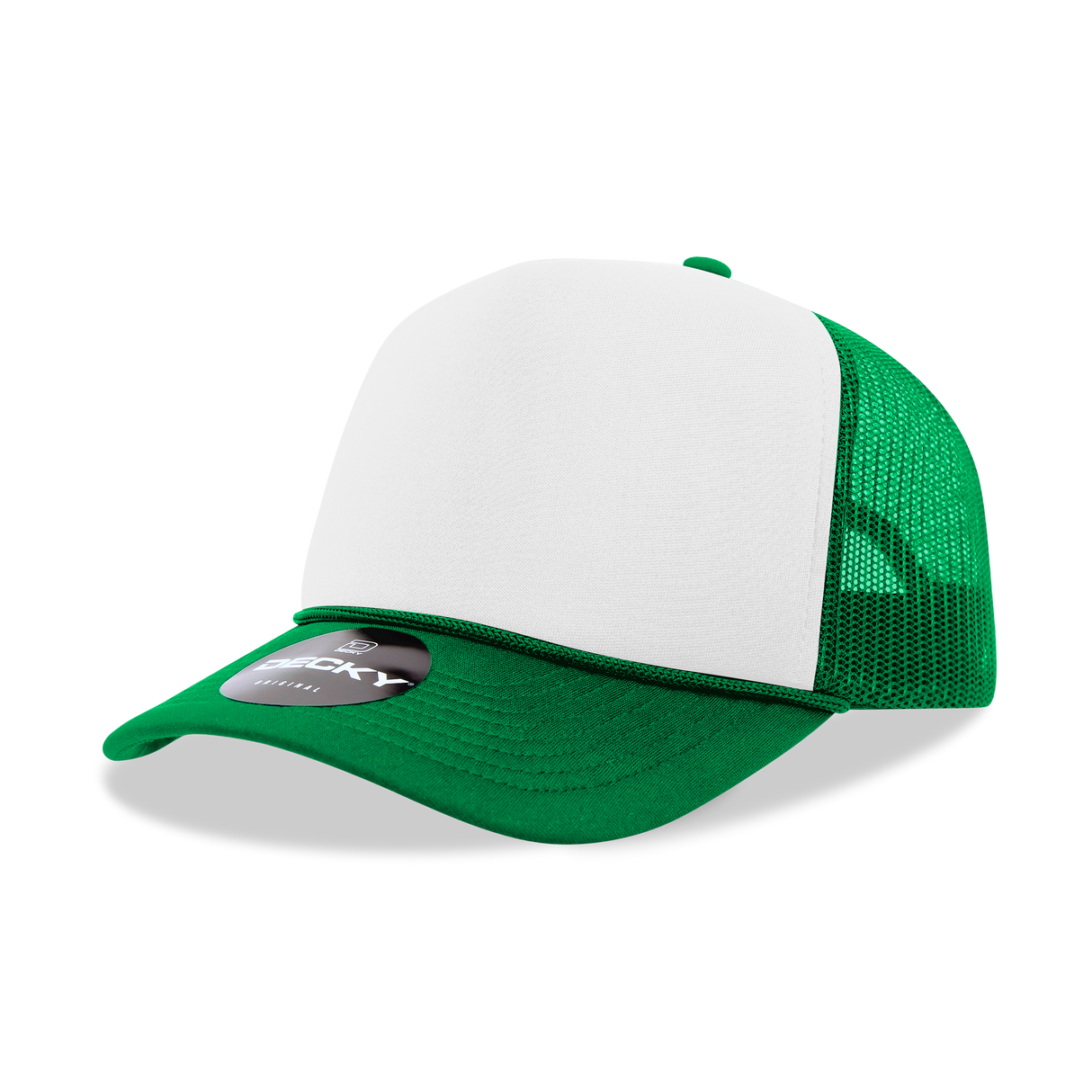 Decky 5 Panel Mid Profile Structured Foam Trucker | Decky 6025