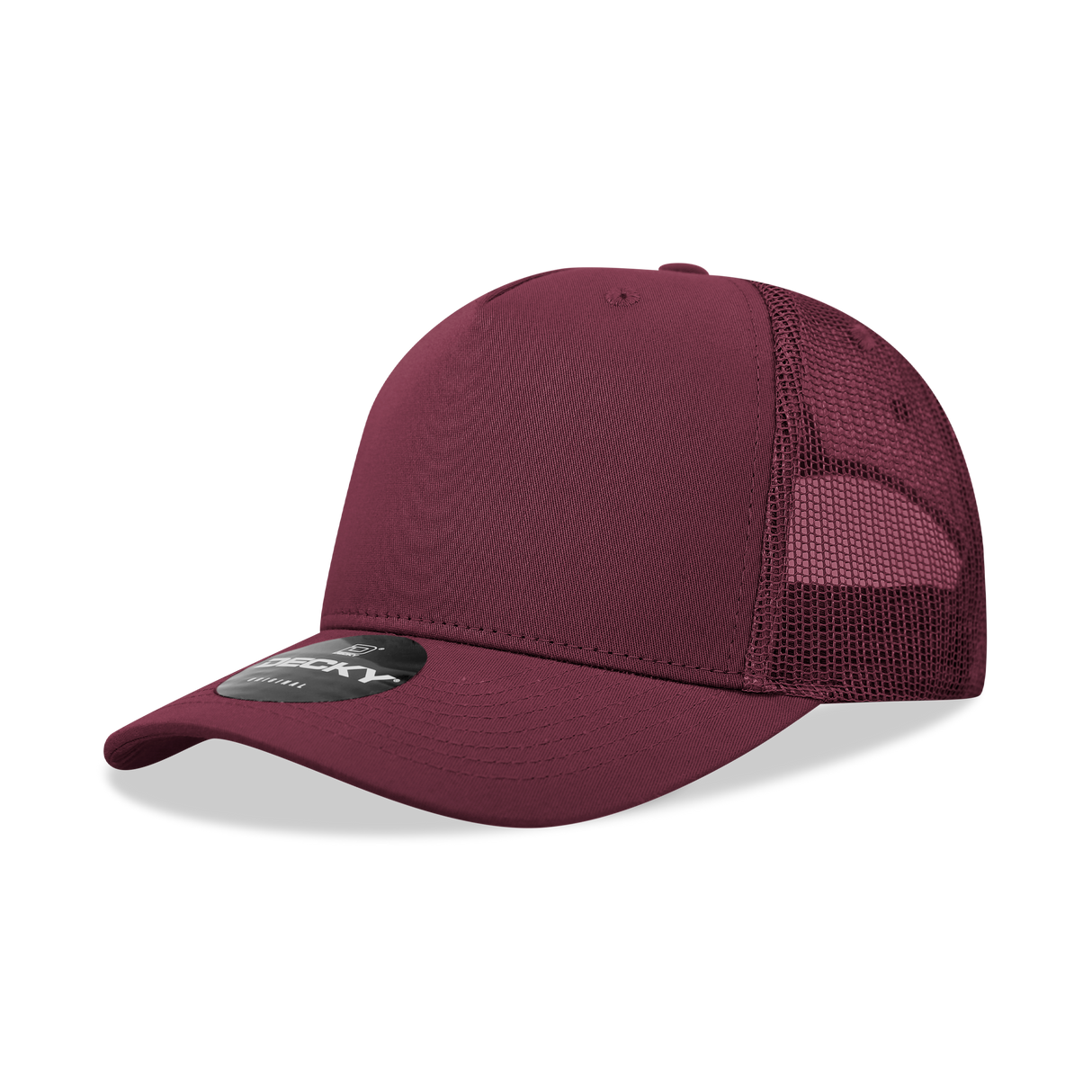 Decky 5 Panel Mid Profile Structured Cotton Blend Trucker | Decky 6030