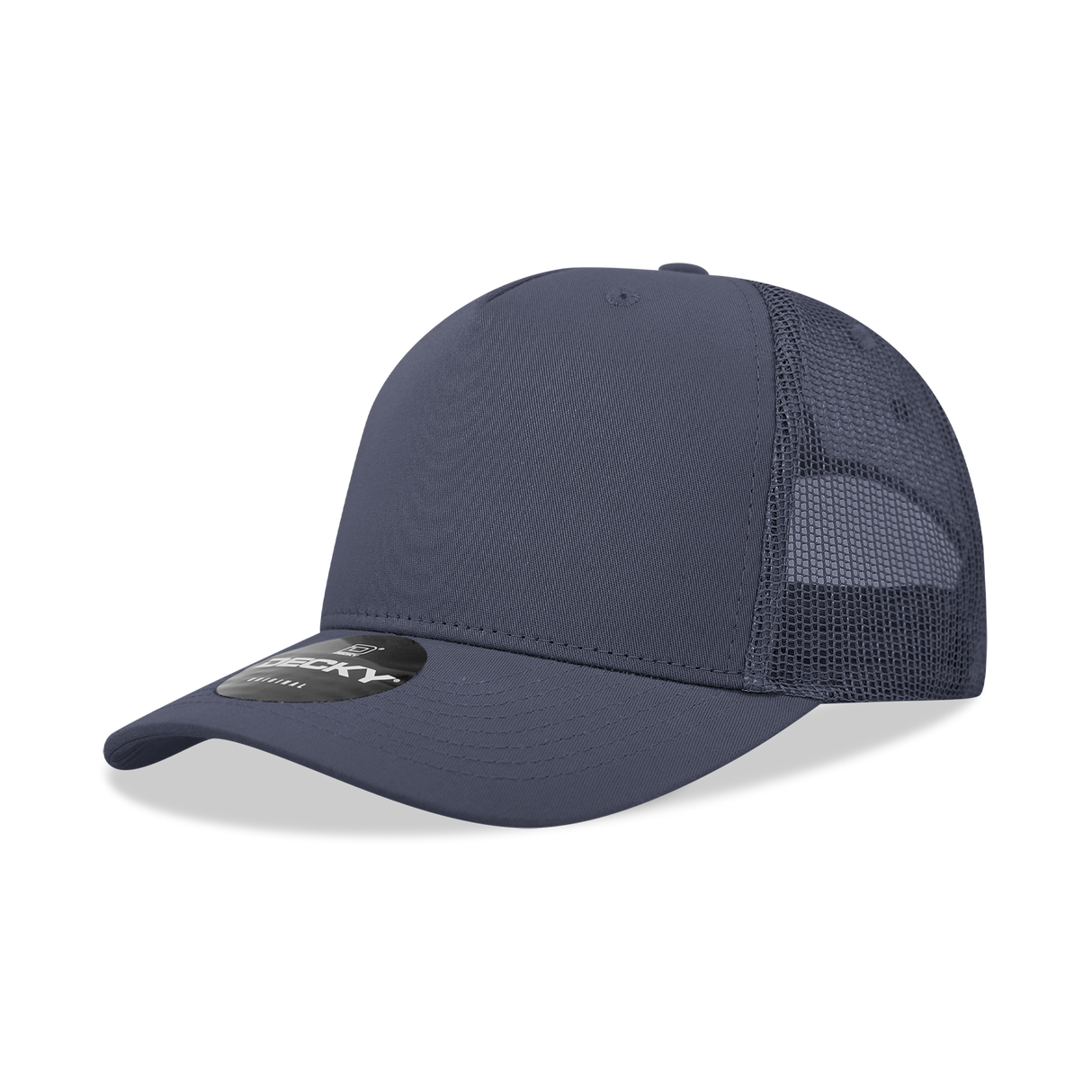 Decky 5 Panel Mid Profile Structured Cotton Blend Trucker | Decky 6030
