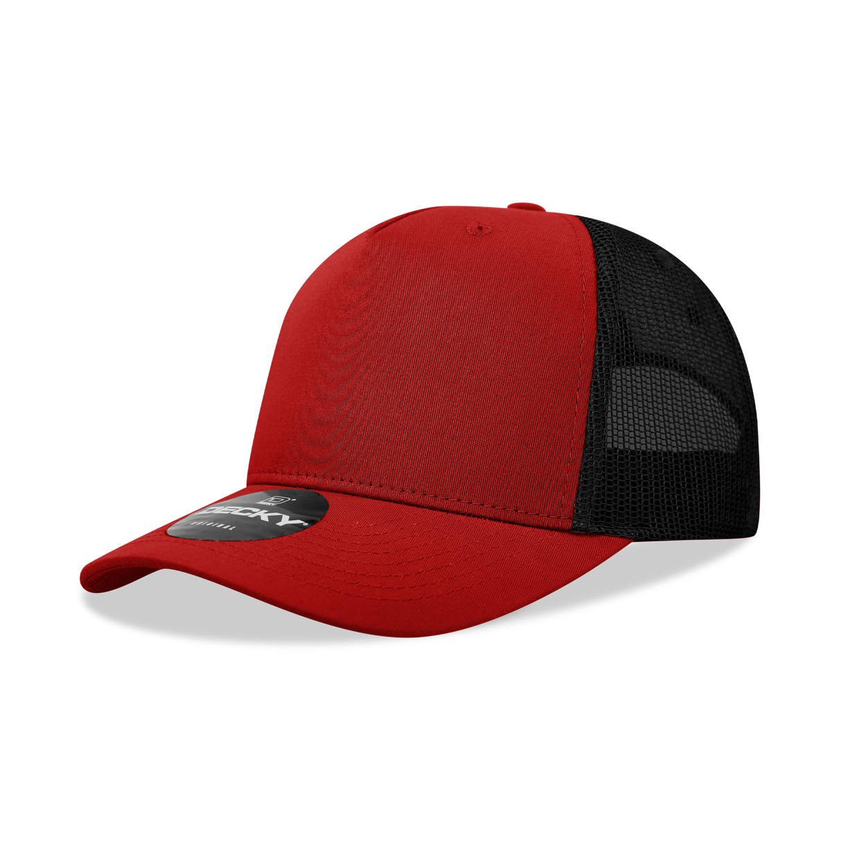 Decky 5 Panel Mid Profile Structured Cotton Blend Trucker | Decky 6030