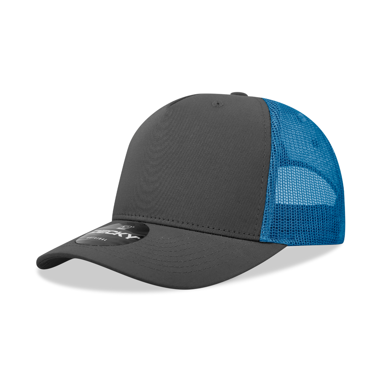 Decky 5 Panel Mid Profile Structured Cotton Blend Trucker | Decky 6030