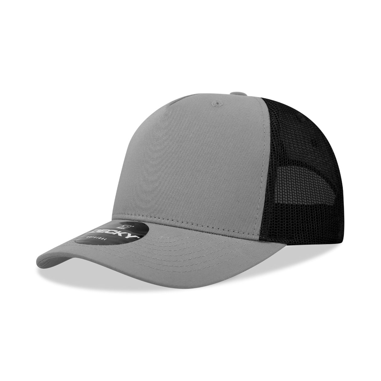 Decky 5 Panel Mid Profile Structured Cotton Blend Trucker | Decky 6030
