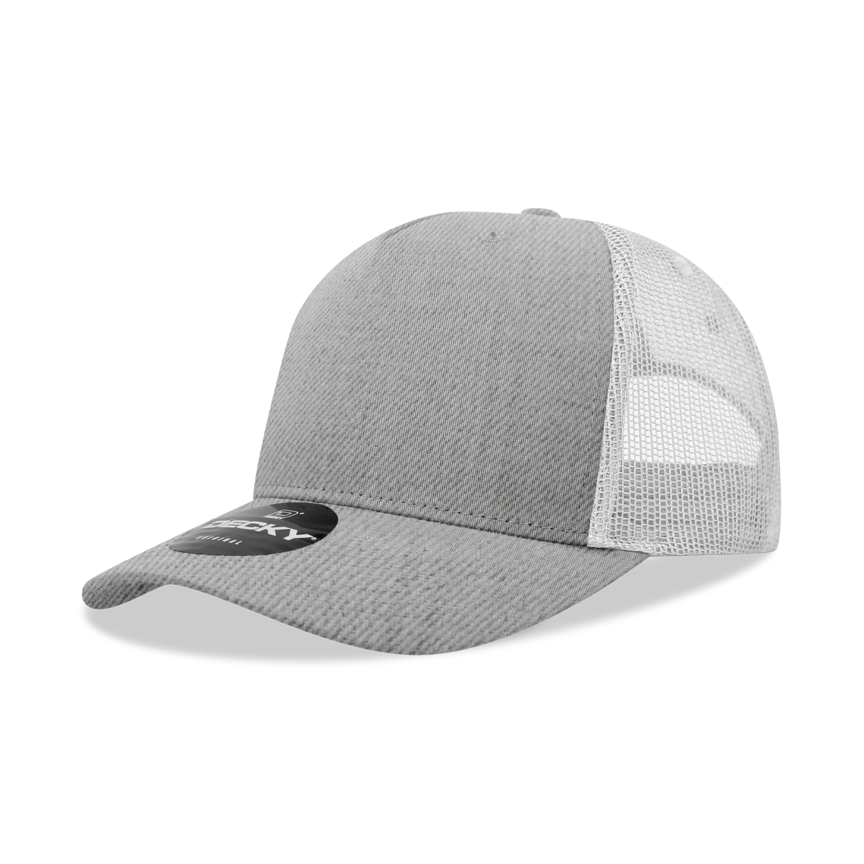 Decky 5 Panel Mid Profile Structured Cotton Blend Trucker | Decky 6030