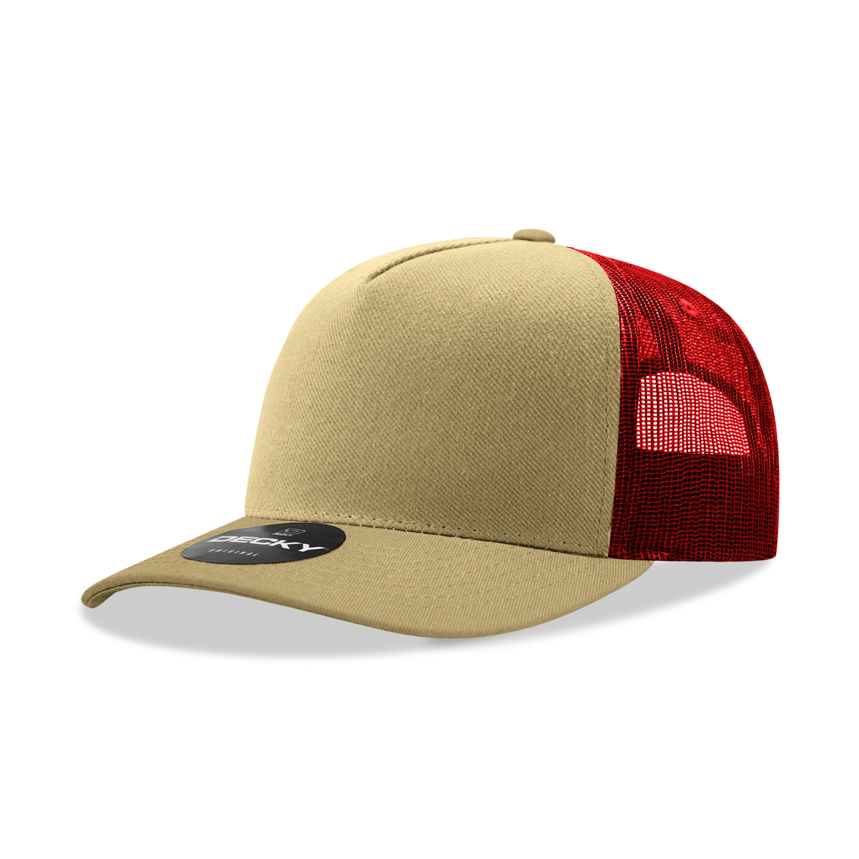 Decky 5 Panel Mid Profile Structured Cotton Blend Trucker | Decky 6030