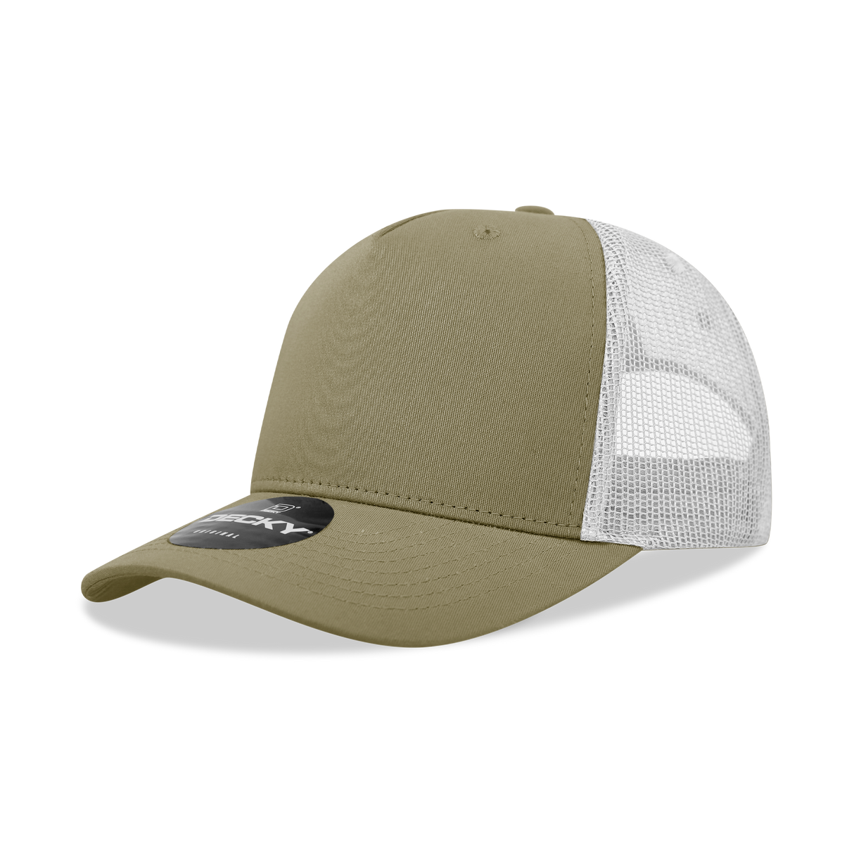 Decky 5 Panel Mid Profile Structured Cotton Blend Trucker | Decky 6030