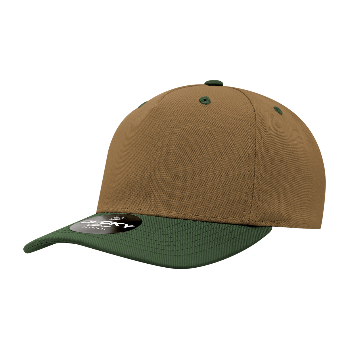 Decky 5 Panel Mid Profile Structured Polyester Cap | Decky 6038
