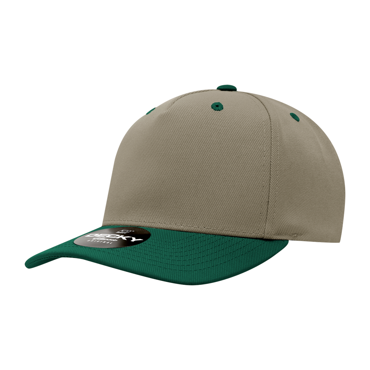 Decky 5 Panel Mid Profile Structured Polyester Cap | Decky 6038