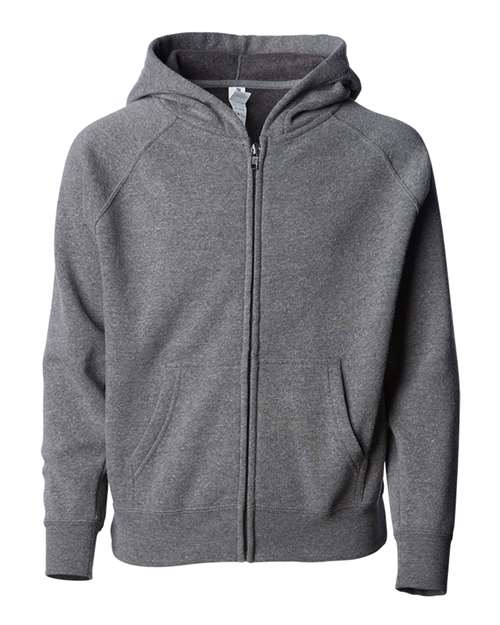 Independent Trading Co. Youth Lightweight Special Blend Raglan Zip Hood - Independent Trading Co. PRM15YSBZ