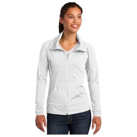 Ladies Sport-Wick Stretch Full-Zip Jacket DRI-EQUIP X-Small White