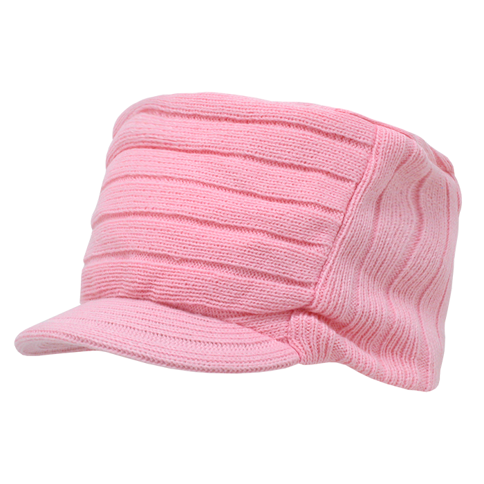 Decky Knitted Flat Top Cap w/ Visor | Decky 615