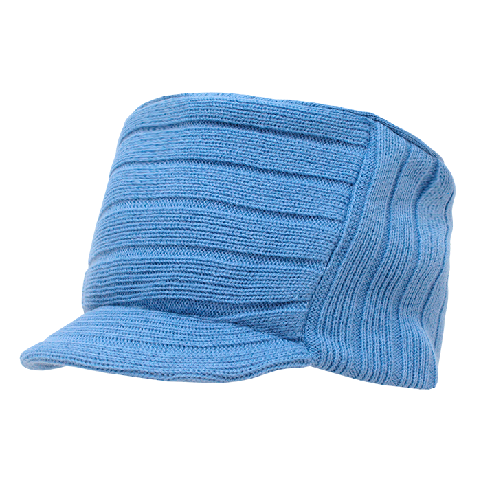 Decky Knitted Flat Top Cap w/ Visor | Decky 615