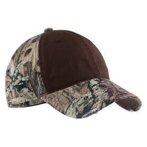 Joe's USA Camo Cap with Contrast Front Panel Joe's USA Mossy Oak Break-Up Country / Chocolate
