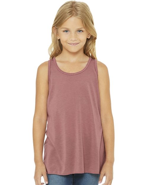 BELLA + CANVAS Youth Flowy Racerback Tank - BELLA + CANVAS 8800Y