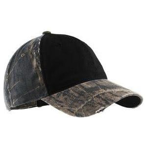 Joe's USA Camo Cap with Contrast Front Panel Joe's USA Mossy Oak New Break-Up / Black
