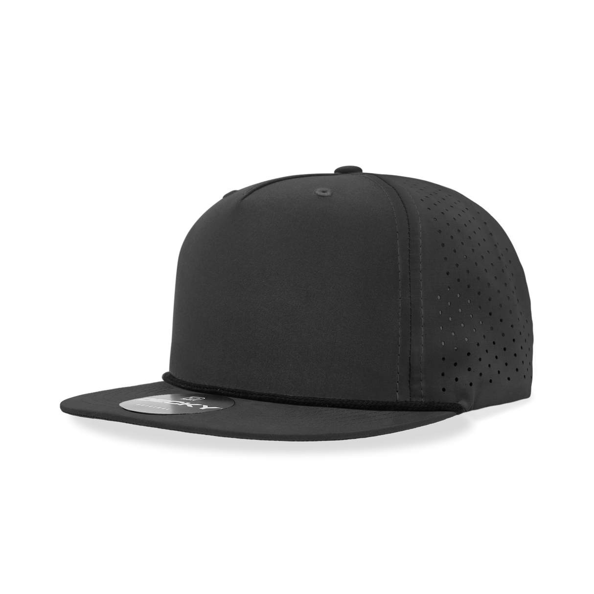 Decky 5 Panel High Profile Relaxed Perforated Performance Rope Hat | Decky 6226