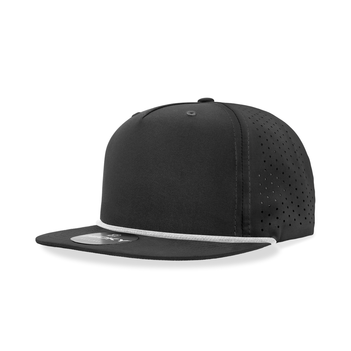 Decky 5 Panel High Profile Relaxed Perforated Performance Rope Hat | Decky 6226