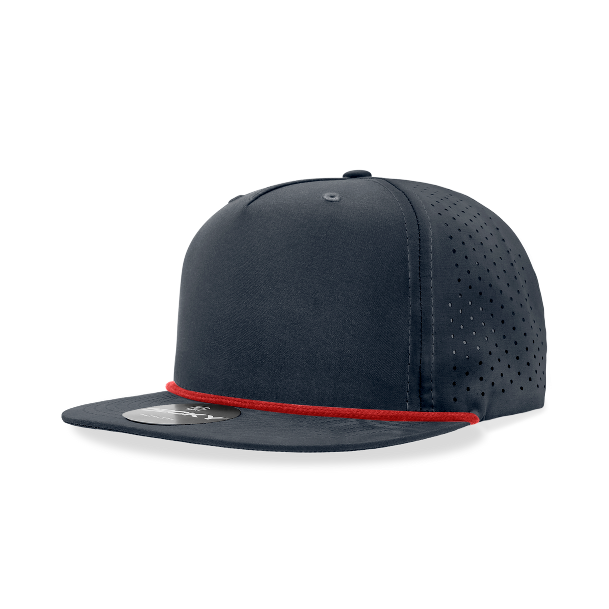 Decky 5 Panel High Profile Relaxed Perforated Performance Rope Hat | Decky 6226