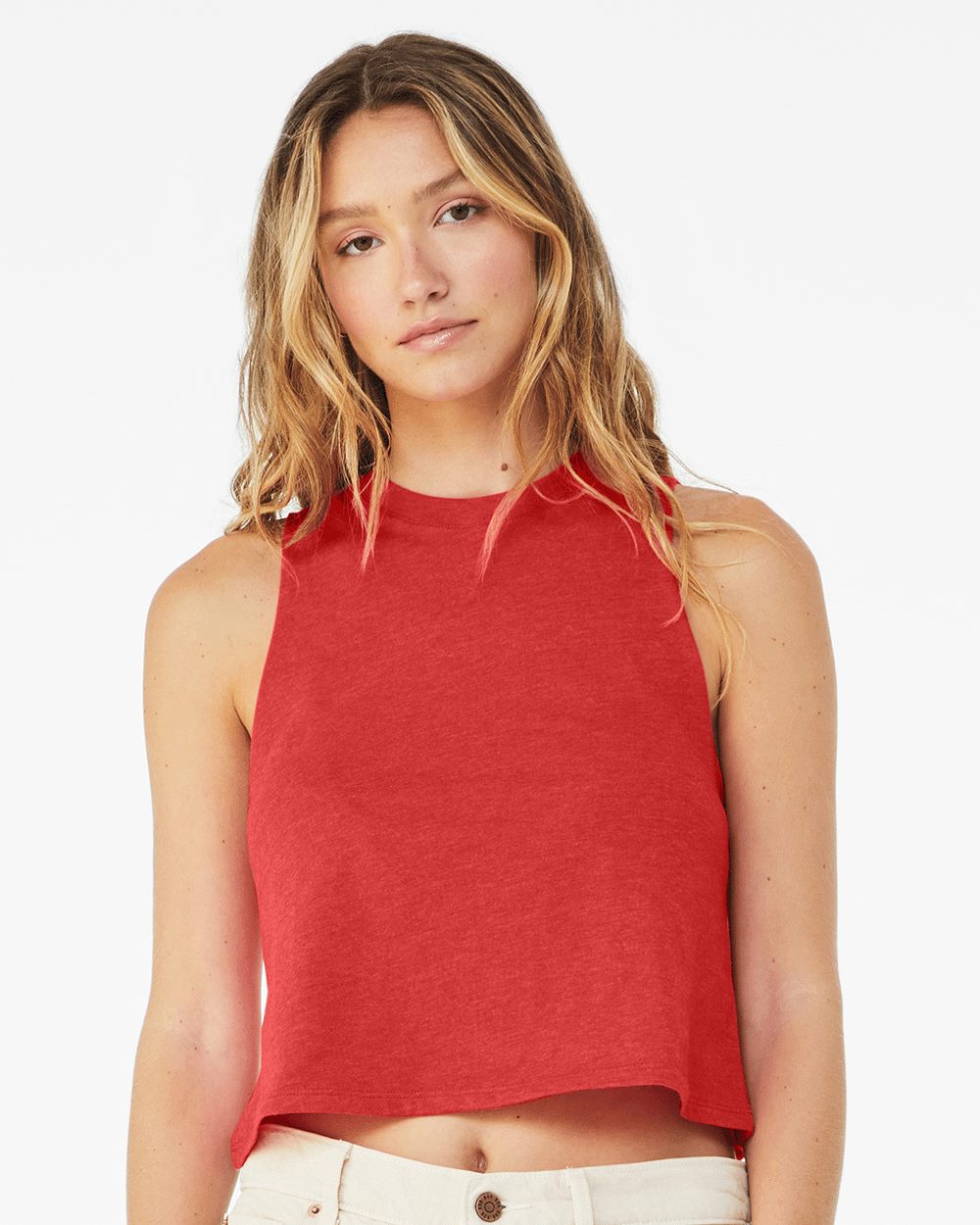 Bella + Canvas 6682 Women's Racerback Crop Tank