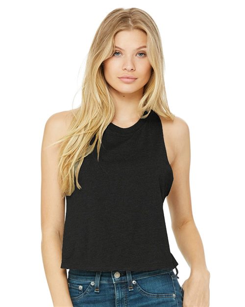 BELLA + CANVAS Women's Racerback Crop Tank - BELLA + CANVAS 6682