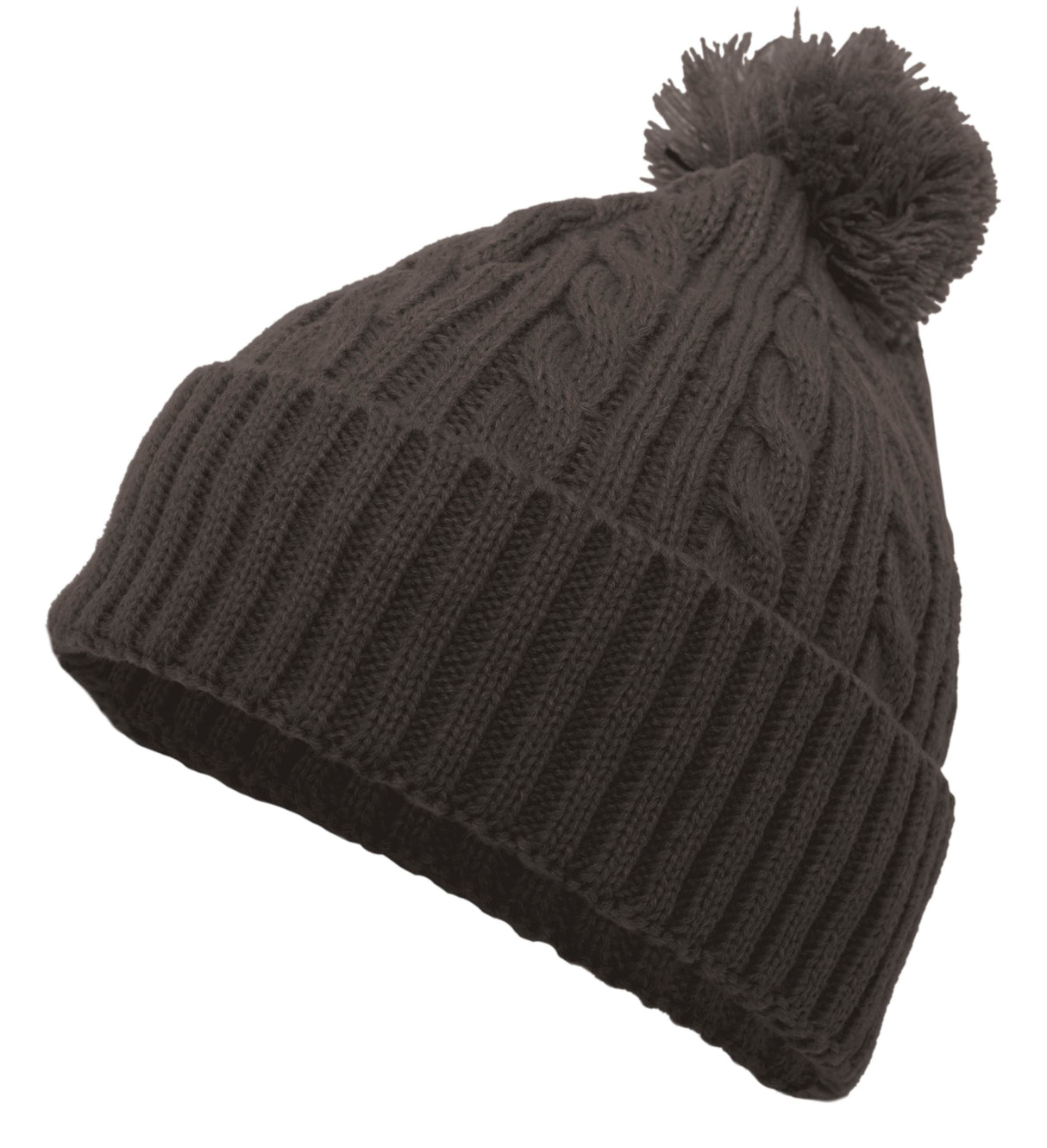 Pacific Headwear Cable Knit Pom-Pom Beanie 643K