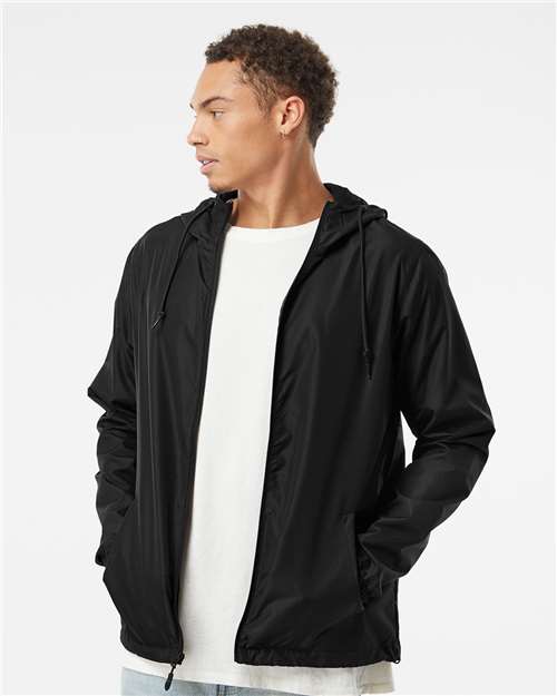 Independent Trading Co. EXP54LWZ Men's Lightweight Windbreaker Full-Zip Jacket | Wholesale Windbreaker