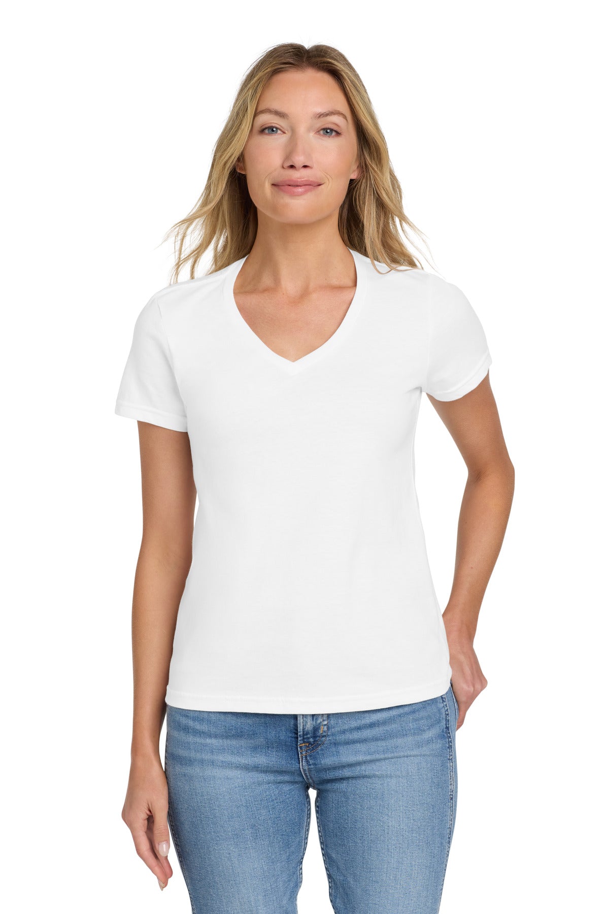 Gildan Softstyle ® Women's Fit V-Neck T-Shirt. 64V00L - Gildan 64V00L