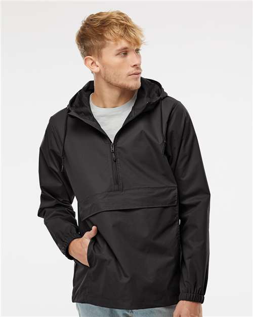 Independent Trading Co. Men's Nylon Anorak - Independent Trading Co. EXP94NAW