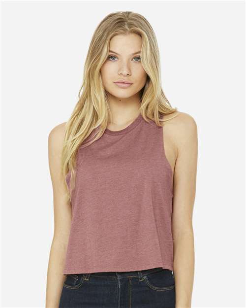 BELLA + CANVAS Women's Racerback Crop Tank - BELLA + CANVAS 6682
