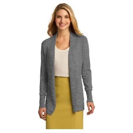 Ladies Open Front Cardigan Joe's USA Medium Heather Grey X-Large