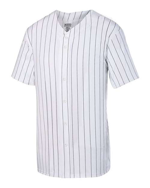 Augusta Sportswear Unisex Pinstripe Full Button Baseball Jersey - Augusta Sportswear 1685
