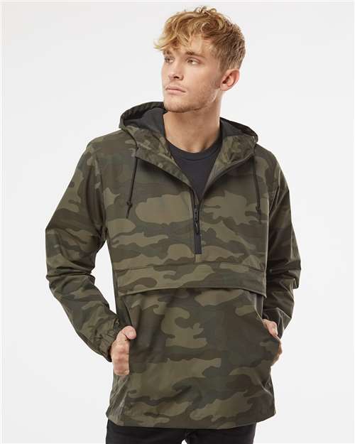 Independent Trading Co. Men's Nylon Anorak - Independent Trading Co. EXP94NAW