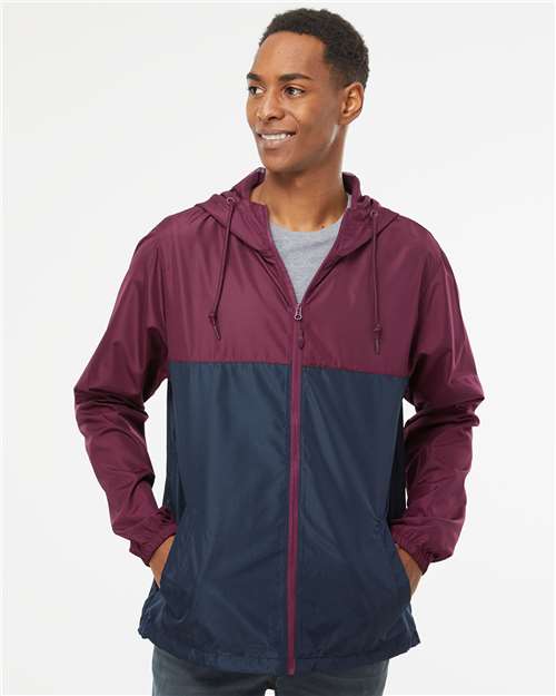 Independent Trading Co. EXP54LWZ Men's Lightweight Windbreaker Full-Zip Jacket | Wholesale Windbreaker