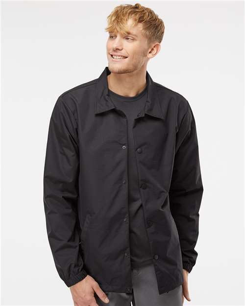 Independent Trading Co. Men's Water-Resistant Windbreaker Coach’s Jacket - Independent Trading Co. EXP99CNB