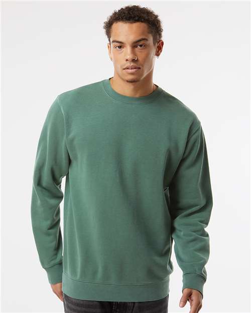 Independent Trading Co. PRM3500 Unisex Midweight Pigment-Dyed Crewneck Sweatshirt | Wholesale Pigment-Dyed Crewneck