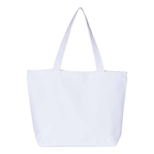 Q-Tees 25L Zippered Tote - Q-Tees Q611 Q-Tees