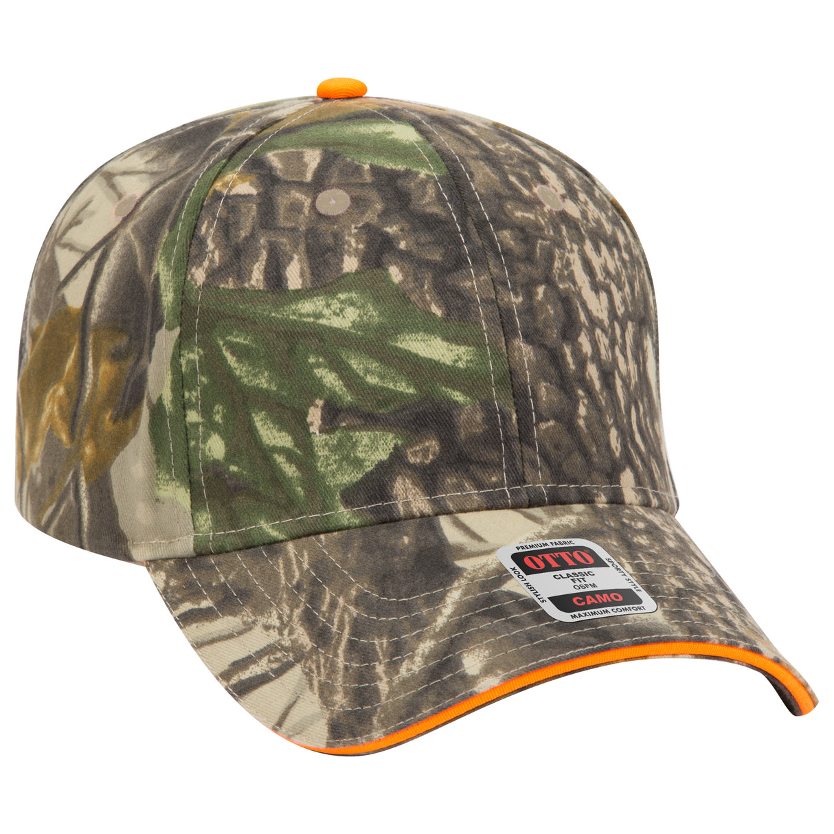 OTTO CAP® Camouflage 6 Panel Low Profile Baseball Cap OTTO 71-841