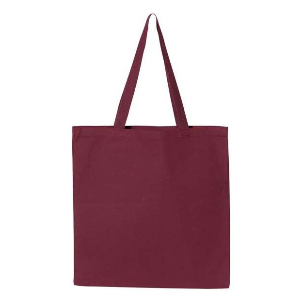 Q-Tees Promotional Tote - Q-Tees Q800 Q-Tees Maroon One Size