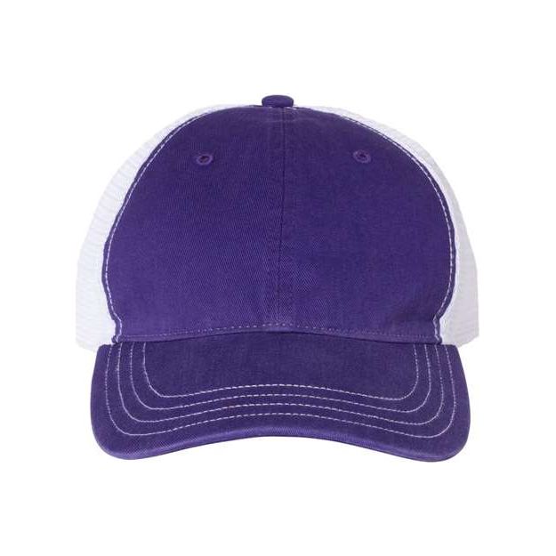 Richardson Garment-Washed Trucker Cap - Richardson 111 Richardson Purple/ White Adjustable