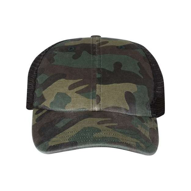 Richardson Garment Washed Printed Trucker Cap - Richardson 111P Richardson